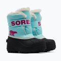 Juniorské sněhule Sorel Snow Commander ocean surf/cactus pink 9