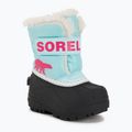 Dětské sněhule Sorel Snow Commander ocean surf/cactus pink