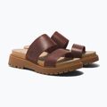 Dámské pantofle Timberland Clairemont Way  dark red full grain 11
