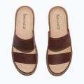Dámské pantofle Timberland Clairemont Way  dark red full grain 12