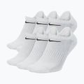 Ponožky Nike Everyday Cushioned No-Show 6 párů white/black
