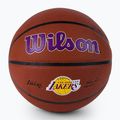 Wilson NBA Team Alliance Los Angeles Lakers basketbalový míč hnědý WTB3100XBLAL