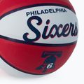 Wilson NBA Team Retro Mini Basketball Philadelphia 76ers Red WTB3200XBPHI 3
