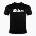 Pánské tenisové tričko Wilson Team Graphic black script