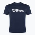 Pánské tenisové tričko Wilson Team Graphic classic navy script