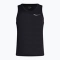 Pánské běžecké tričko Saucony Stopwatch Singlet černé SAM800277-BK