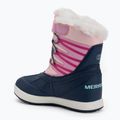 Dětské sněhule Merrell Snow Bank 5.0 WP navy/pink 3