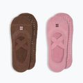 Dámské ponožky Sweaty Betty Ballet Gripper 2 pary decopink chestnutbrown
