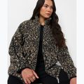 Dámská mikina Sweaty Betty Plush Contrast Zip Up Fleece brown ink leopard print 4