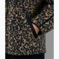 Dámská mikina Sweaty Betty Plush Contrast Zip Up Fleece brown ink leopard print 6
