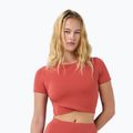 Dámské tričko na jógu Sweaty Betty All Day Wrap terrazzo red