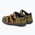 Dětské sandály KEEN Seacamp II CNX dark olive/gold flame 3