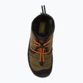 Juniorské boty KEEN Howser II Chukka WP dark olive/gold flame 5