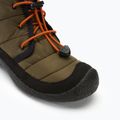 Juniorské boty KEEN Howser II Chukka WP dark olive/gold flame 7