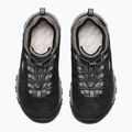 Dětské trekingové boty KEEN Targhee IV Low Waterproof black/steel grey 6