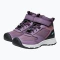 Dětské turistické boty KEEN Skua Mid WP black plum/plum perfect 10