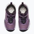 Dětské turistické boty KEEN Skua Mid WP black plum/plum perfect 12