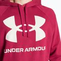 Pánská sportovní mikina Under Armour pánská tréninková mikina Rival Fleece Big Logo HD červeno- bílá 1357093-664 3