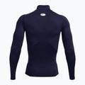 Pánské  tričko longsleeve  Under Armour Heat Gear Armour Comp Mock midnight navy/white 6