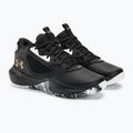 Basketbalové boty Under Armour Lockdown 6 black/black/metallic gold 4