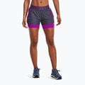 Under Armour Play Up dámské tréninkové šortky 2 v 1 námořnická modrá a fialová 1351981
