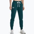 Under Armour pánské tepláky Rival Fleece Joggers 716 green 1356416-716