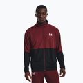 Pánská tréninková mikina Under Armour Pique Track černá a bordó 1366202