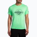 Pánské běžecké tričko Brooks Distance 3.0 hyper green/brooks trail