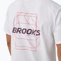 Pánské běžecké tričko Brooks Graphic white/burgundy blaze/cosmic 4