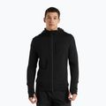 Pánská trekingová mikina Icebreaker Quantum III LS Zip Hood black IB0A59JX0011