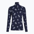 Dámská termo mikina  icebreaker Merino 260 Vertex LS Half Z Falling Flakes midnight navy/ snow/j 7