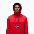 Pánská mikina Napapijri Burgee Half Zip Hooded 2.0 red goji 4