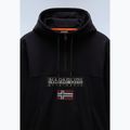 Pánská mikina Napapijri Burgee Half Zip Hooded 2.0 černá 041 7