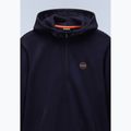 Pánská mikina Napapijri B-Badge Half Zip Hooded blu marine 8