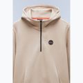 Pánská mikina Napapijri B-Badge Half Zip Hooded beige rocky 7