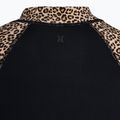 Dámské plavecké tričko longsleeve Hurley Leopard Zip Front brown sugar 4