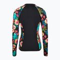 Dámské plavecké tričko longsleeveHurley Fiji Fantasy Zip Front Rashguard black 2