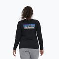 Dámské tričko Longsleeve Patagonia P-6 Logo Responsibili-Tee black 2
