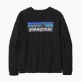 Dámské tričko Longsleeve Patagonia P-6 Logo Responsibili-Tee black 4