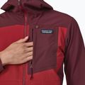 Dámská softshellová bunda Patagonia R1 CrossStrata Hoody touring red 6