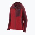 Dámská softshellová bunda Patagonia R1 CrossStrata Hoody touring red 9