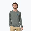 Pánské tričko Patagonia Cap Cool Daily Graphic Shirt-Waters trekking longsleeve chasing peaks/sleet green x-dye