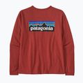 Dámské trekingové tričko Patagonia P-6 Logo Responsibili-Tee LS burl red 6