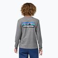 Dámské tričko longsleeve  Patagonia P-6 Logo Responsibili-Tee gravel heather 2