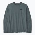 Pánské trekové tričko longsleeve Patagonia P-6 Logo Responsibili nouveau green 4