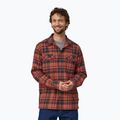 Pánská košilePatagonia Organic Cotton MW Fjord Flannel ice caps/burl red