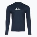 Dětské plavecké triko s dlouhým rukávem Quiksilver Solid Streak navy blazer