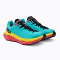 HOKA Tecton X pánské běžecké boty scuba blue/diva pink 4
