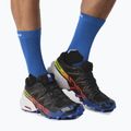 Salomon Speedcross 6 GTX pánské běžecké boty black/surf the web/safety yellow 4