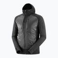 Pánská hybridní bunda Salomon Elixir Hybrid Hoodie Insulated deep black 7